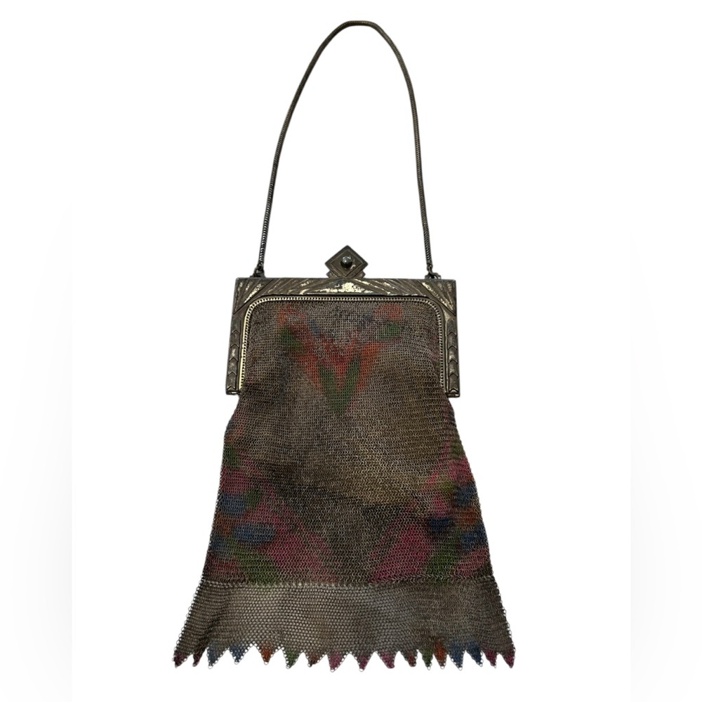 Whiting & Davis Dresden Flapper Purse Bag Antique